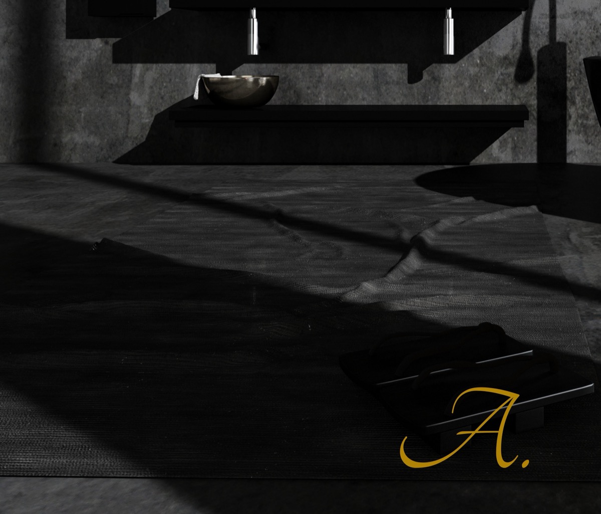 Ariza Stone isotipo in context