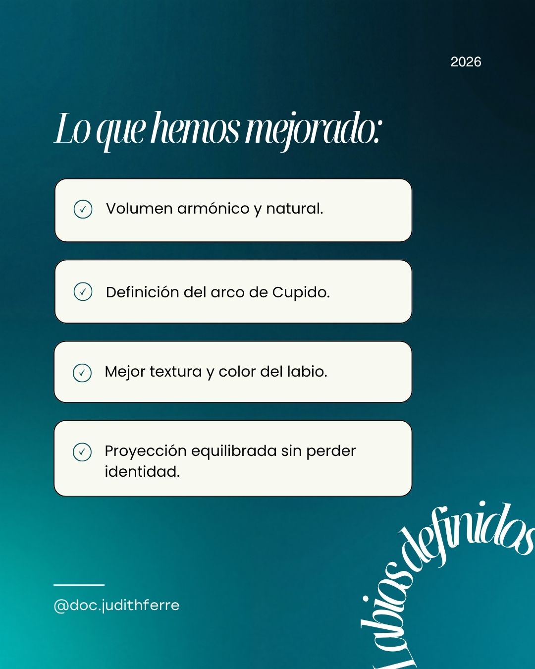 Improvements: natural volume, cupid bow, texture, balanced projection